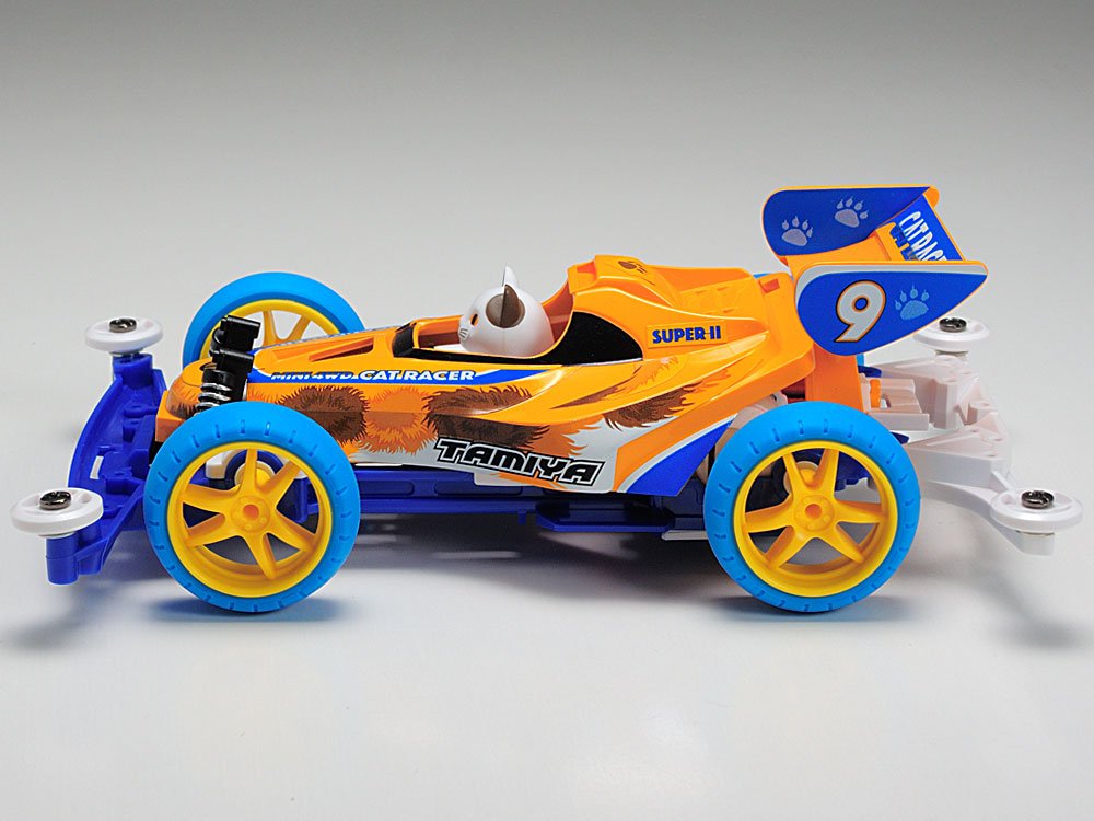 TAMIYA 18090 Mini 4Wd Cat Racer Super Ii Chassis 1/32 Scale