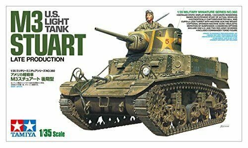 Tamiya Us Light Tankmilitary M3 Stuart Late Production Plastic Model Kit