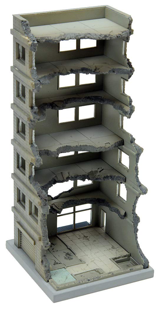 TOMYTEC Dcm02 Diocolle Combat Destroyed Building A 1/144 Scale Kit