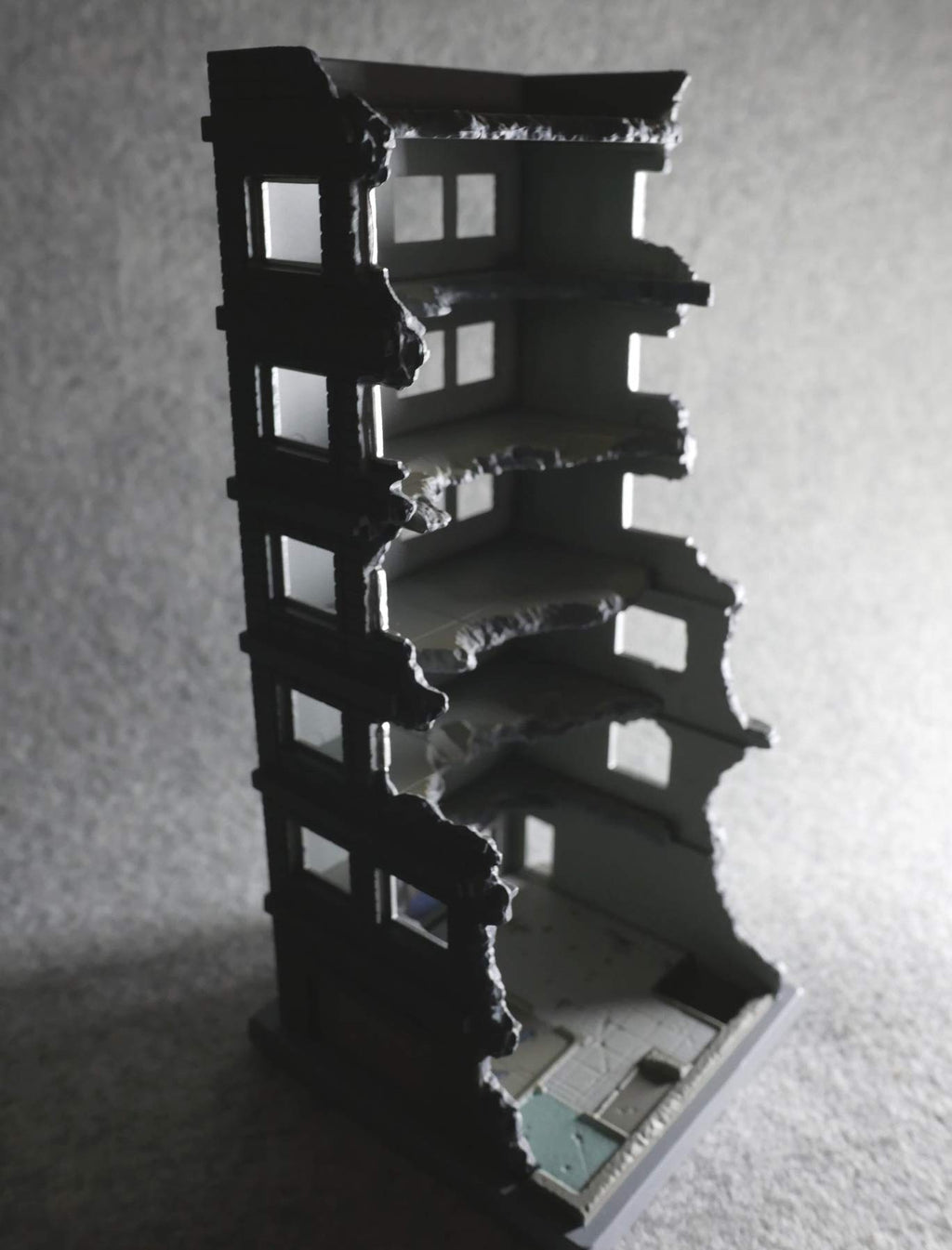 TOMYTEC Dcm02 Diocolle Combat Destroyed Building A 1/144 Scale Kit