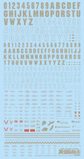 Wave X Decal 4 - Light Gray Vinyl Sticker for Easy Application