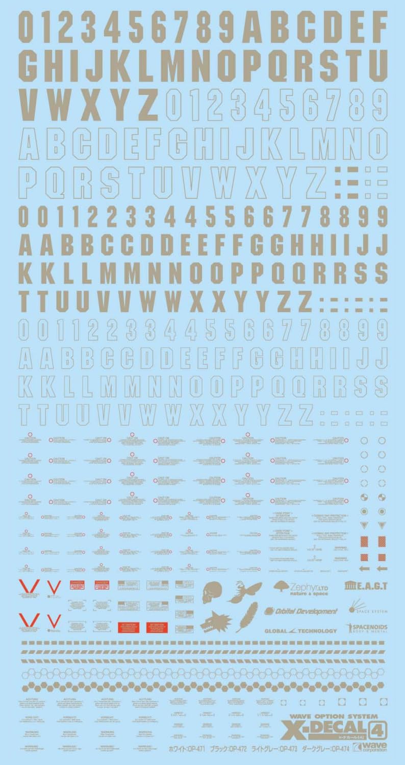 Wave X Decal 4 - Light Gray Vinyl Sticker for Easy Application