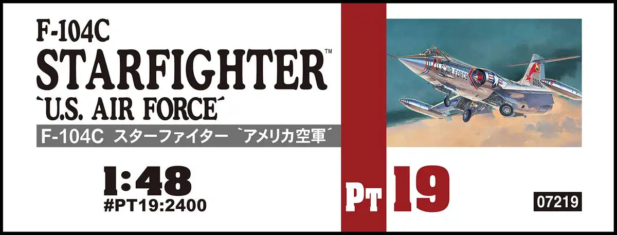 Hasegawa 1/48 Us Air Force F-104C Starfighter Plastic Model Pt19