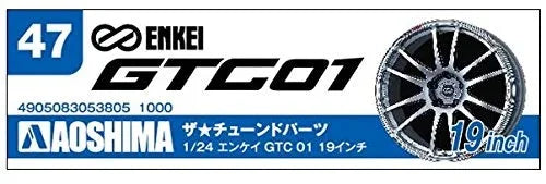 AOSHIMA Tuned Parts 1/24 Enkei Gtc 01 19Inch Tire & Wheel Set