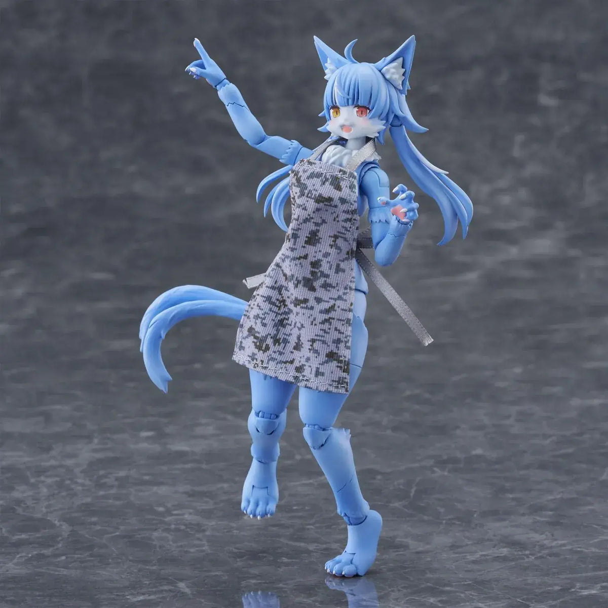 Aoshima Kemopla Omaneko Non Scale Plastic Model Kit - Mofumofu Cat Figure