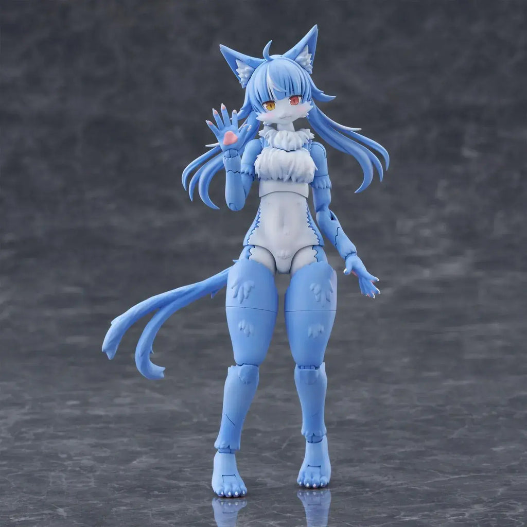 Aoshima Kemopla Omaneko Non Scale Plastic Model Kit - Mofumofu Cat Figure