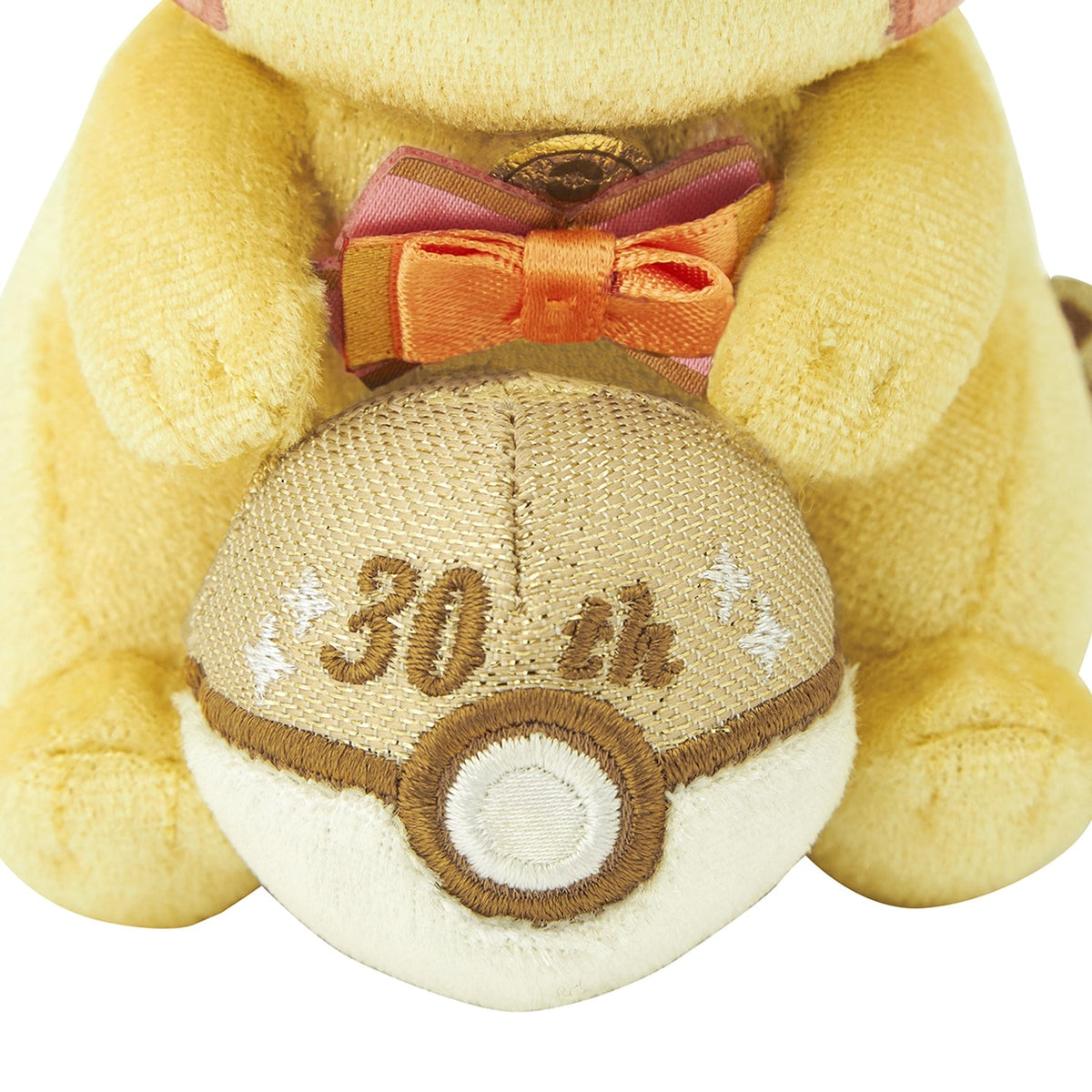 Pokemon Center Pika Pika Shiny! Pikachu 30th Anniversary Plush Mascot Keychain