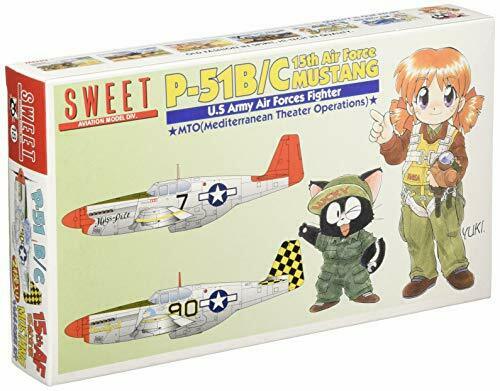 1/144 P-51b/c 15th Air Force Mustang Plastic Model Kit With 2
