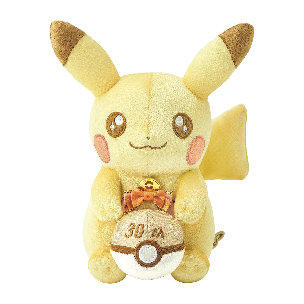 Pokemon Center Pika Pika Shiny! Pikachu 30th Anniversary Plush Toy