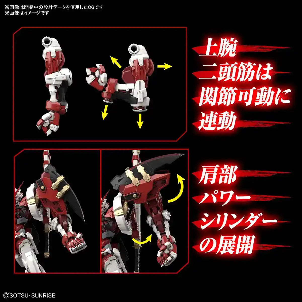 BANDAI Hi-Resolution Model 1/100 Gundam Astray Red Frame Powered Red Plastic Model
