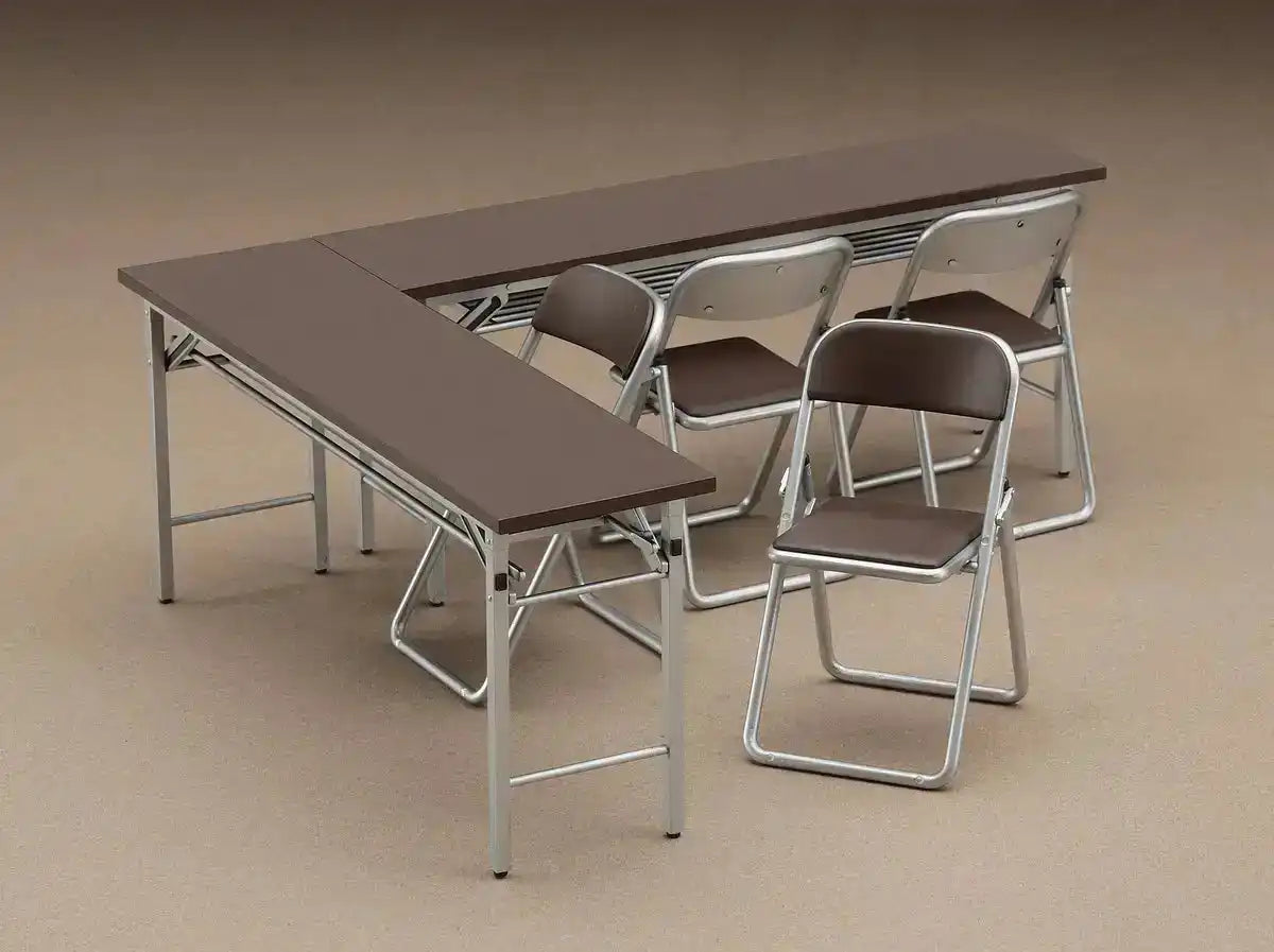 HASEGAWA - 1/12 Meeting Room Desk & Chair Plastic Model