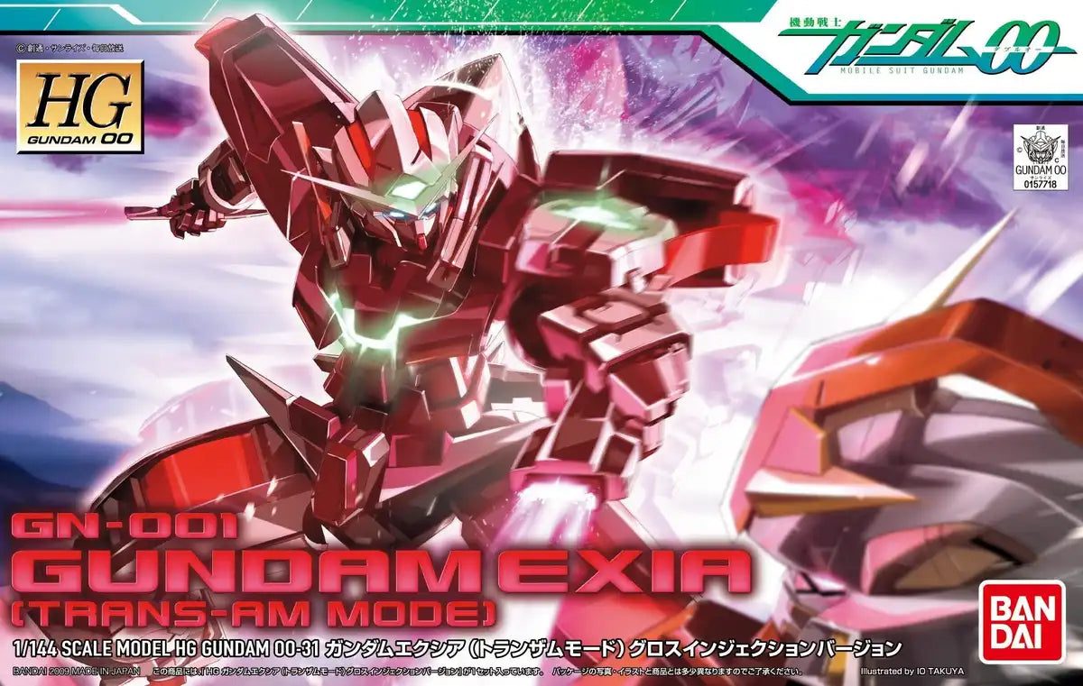 BANDAI Hg Oo 31 Gn-001 Gundam Exia Trans-Am Mode 1/144 Scale Kit