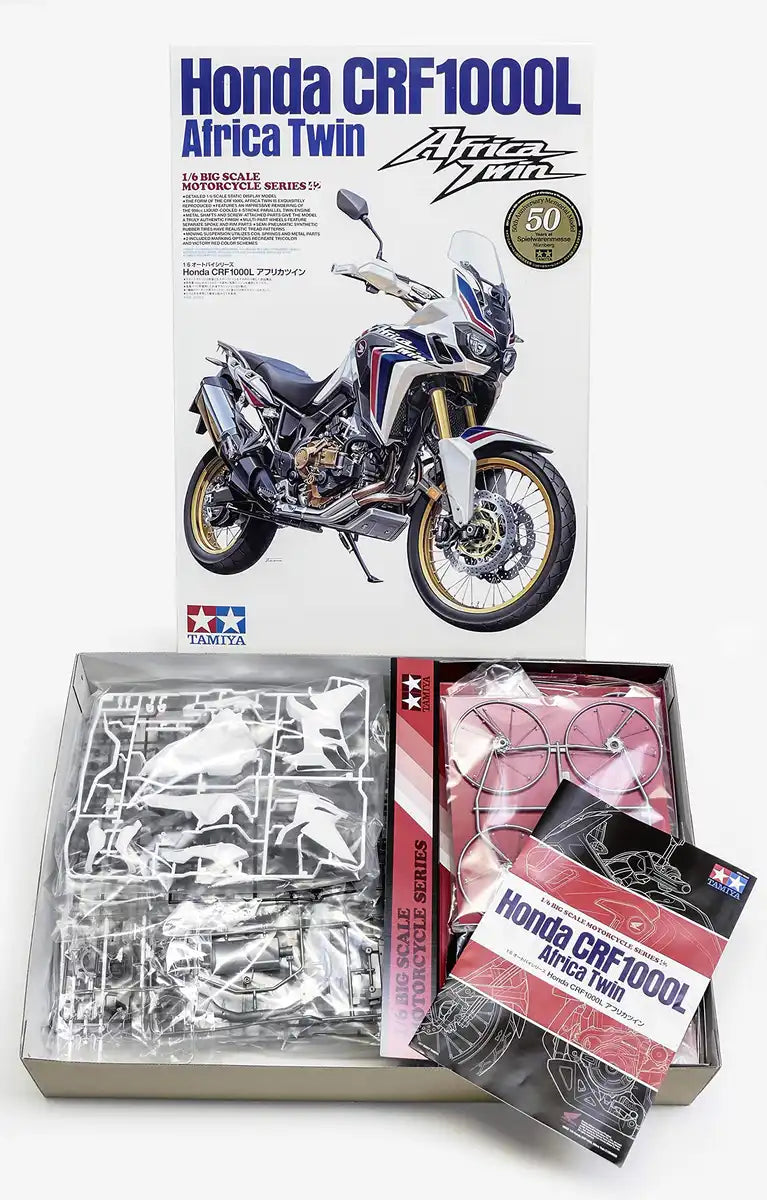 Tamiya 16042 Honda Crf1000L Africa Twin 1/6 Japanese Plastic Scale Motorbike Model
