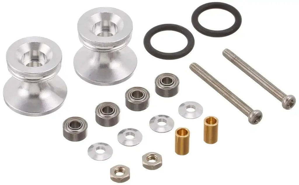 TAMIYA 15418 Mini 4Wd Double Aluminum Rollers With Rubber Rings 13-12Mm