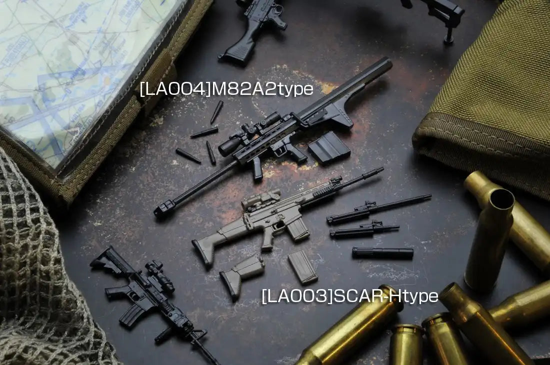 TOMYTEC La003 Military Series Little Armory Scar-H Type 1/12 Scale Plastic Model Kit