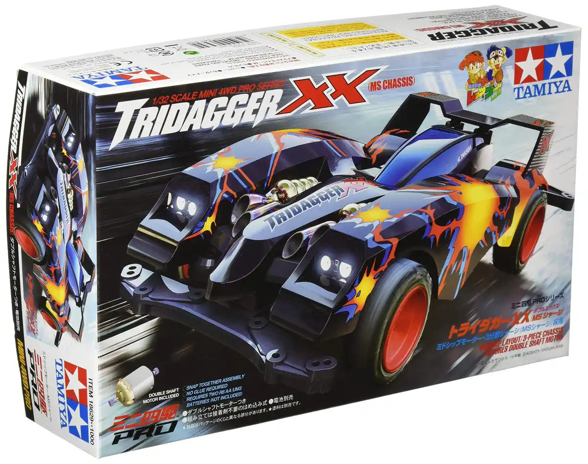 TAMIYA 18629 Mini 4Wd Tridagger Xx Ms Chassis 1/32