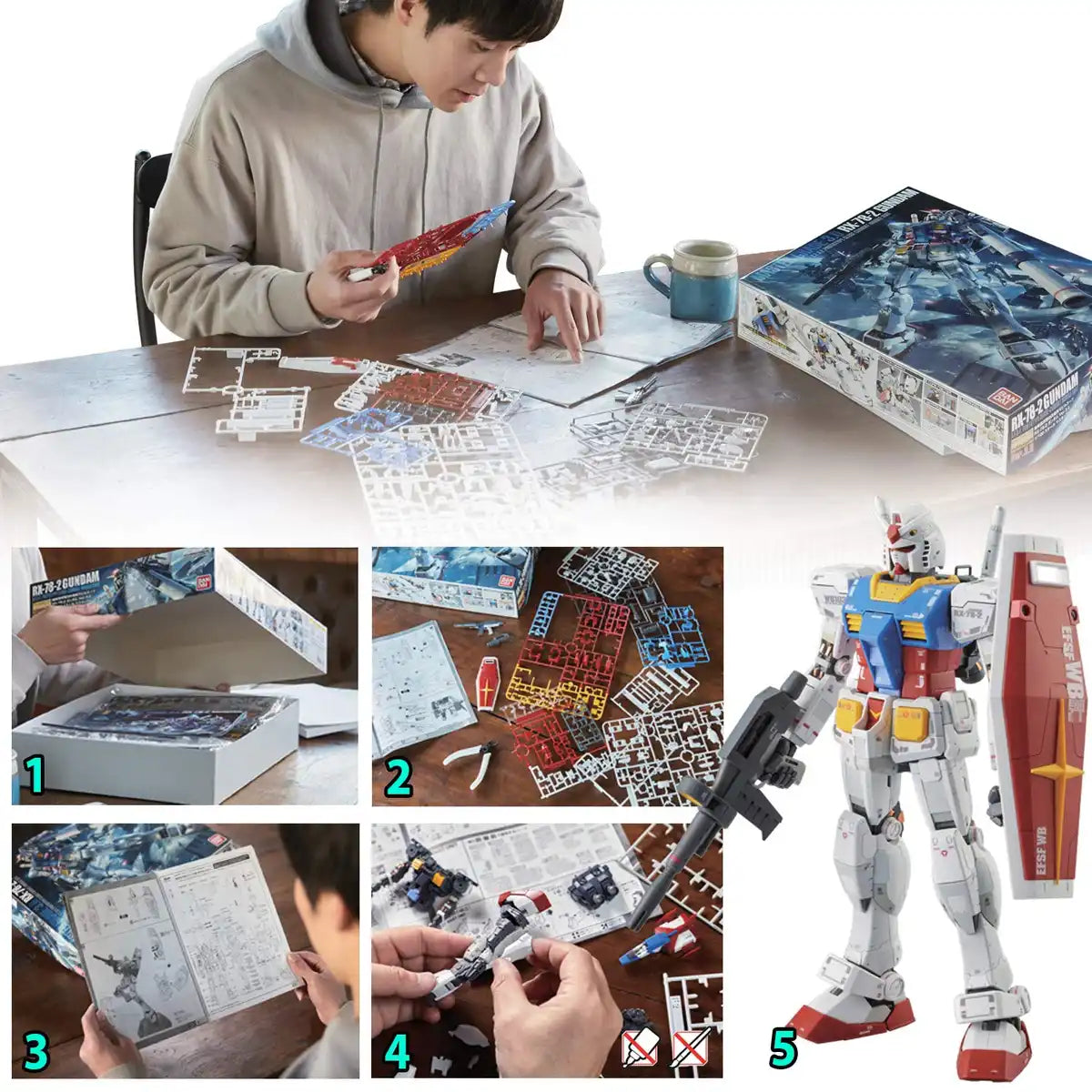 BANDAI Action Base 2 Black For 1/144 Scale Kit