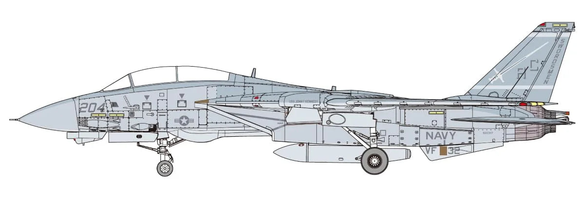 Fine Molds 1/72 F-14A Tomcat Gulf War Aircraft Model Fp53 -