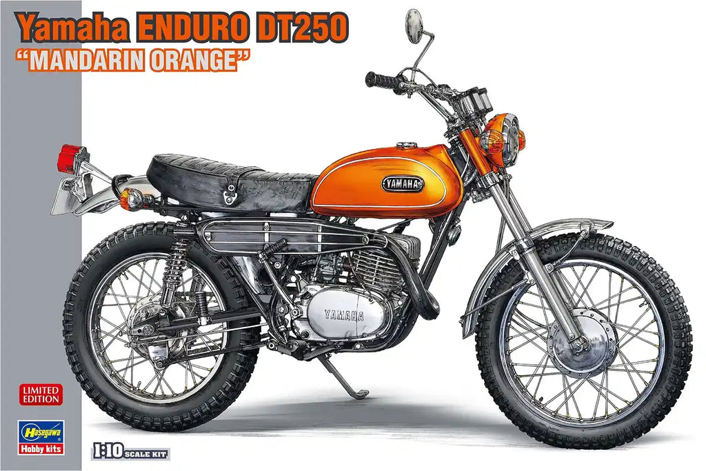HASEGAWA 1/10 Yamaha Trail Dt250 'Mandarin Orange' Plastic Model