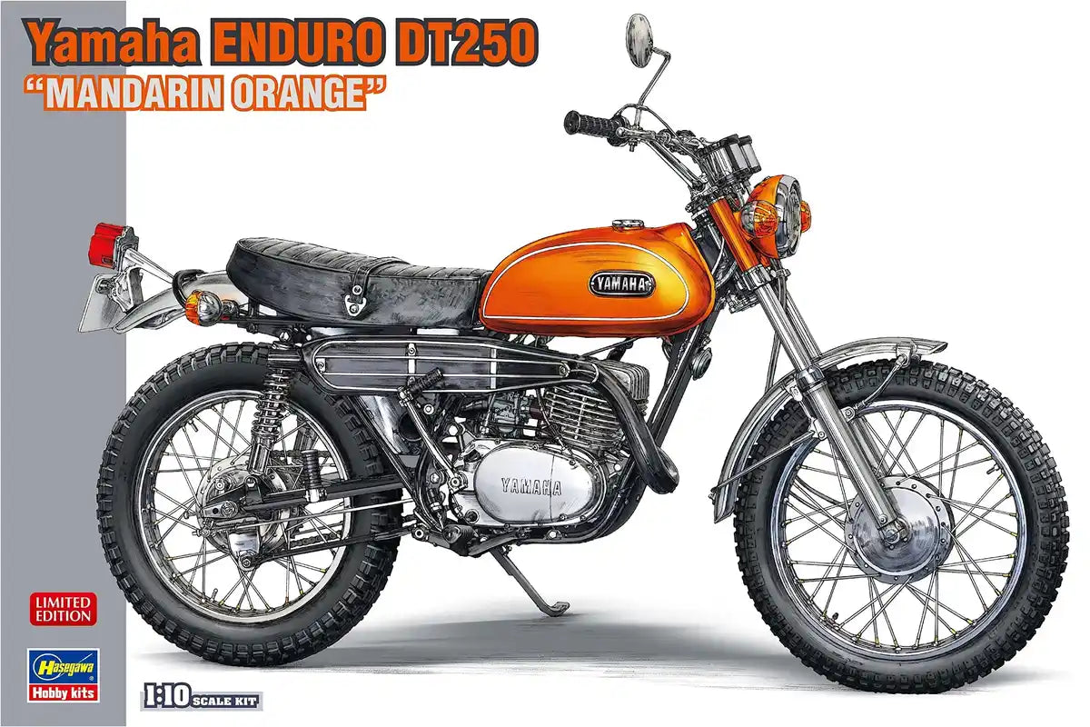 HASEGAWA 1/10 Yamaha Trail Dt250 'Mandarin Orange' Plastic Model
