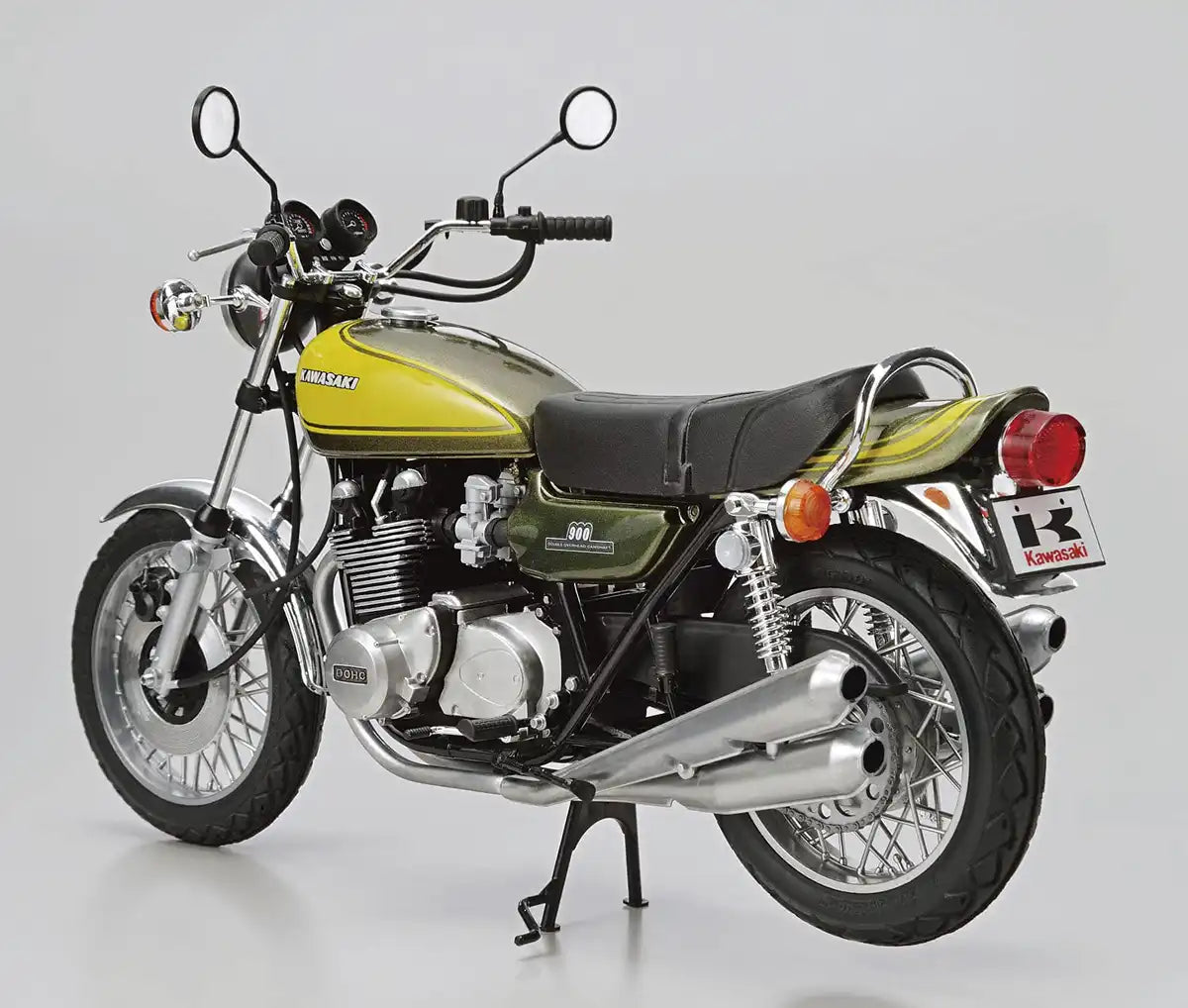 AOSHIMA - The Bike 1/12 Kawasaki Z1 900 Super4 '73 W/ Custom Parts Plastic Model