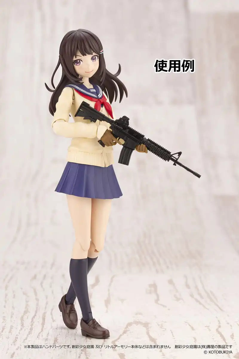 TOMYTEC Military Series 1/12 Little Armory Laop09 Sousai Shojo Teien Tactical Glove Tan Plastic Model