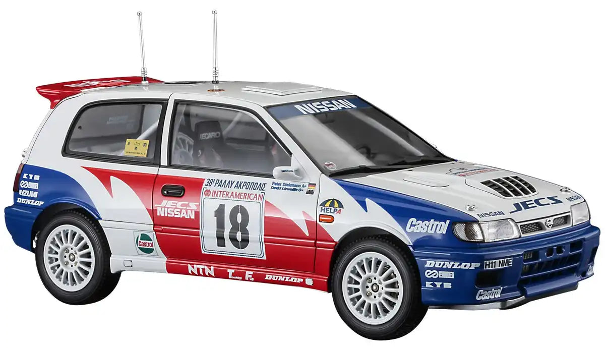 HASEGAWA 1/24 Nissan Pulsar Rnn14 Gti-R '1991 Acropolis Rally' Plastic Model