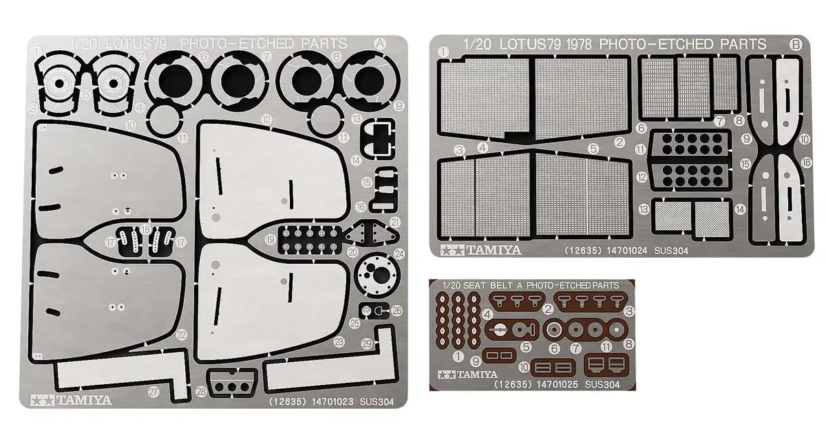 TAMIYA 12635 Lotus Type 79 1978 Photo-Etched Parts Set 1/20 Scale Kit