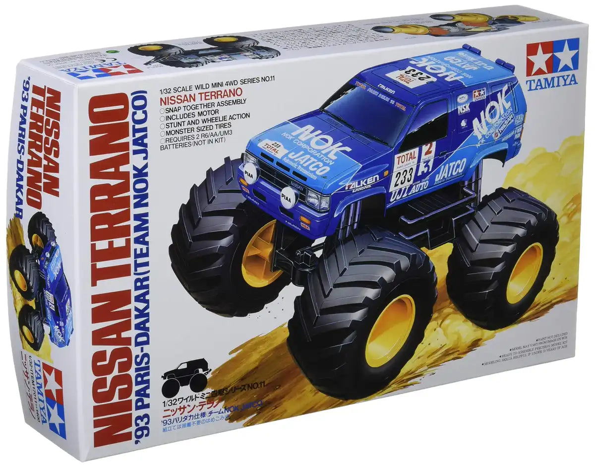 TAMIYA 17011 Mini 4Wd Nissan Terrano '93 Paris Dakar Team Nok Jatco 1/32