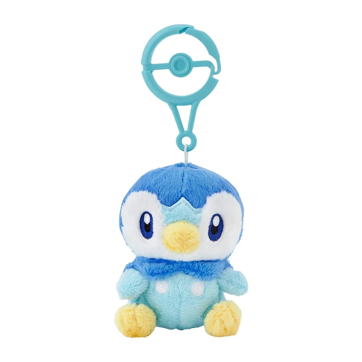 Pokemon Center Piplup Mascot Plush with Carabiner Clip for Kids and Fans