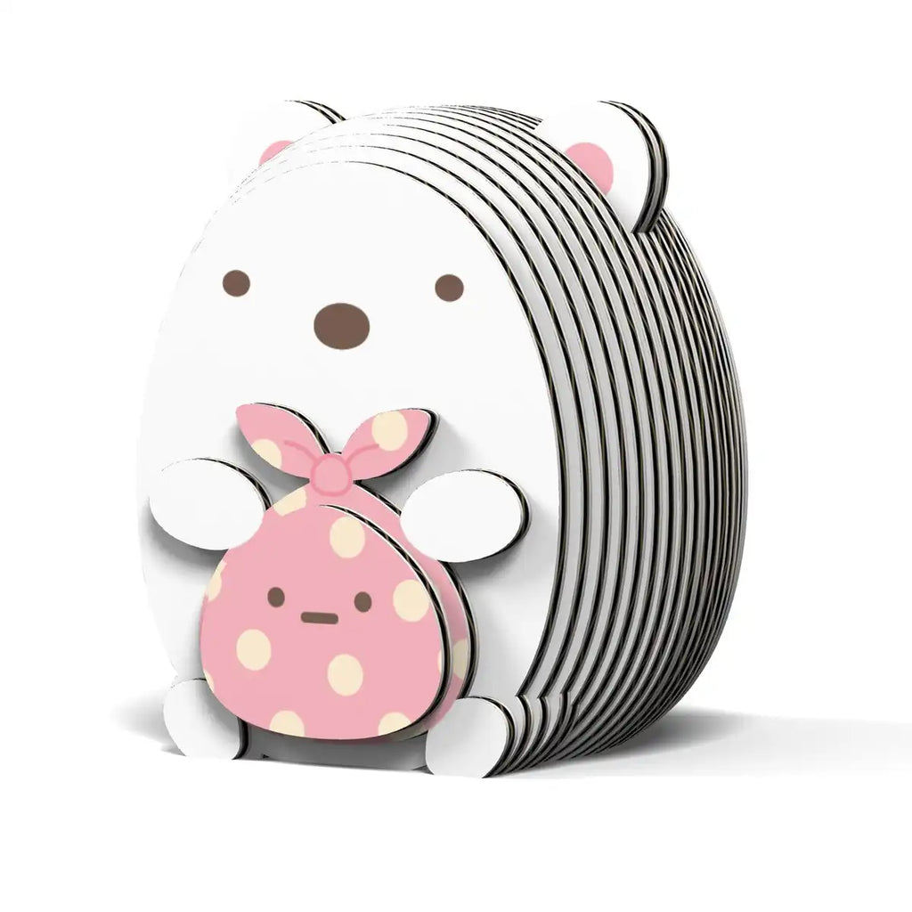 A-ZONE Eugy Sumikko Gurashi Shirokuma & Furoshiki 3D Cardboard Model Kit