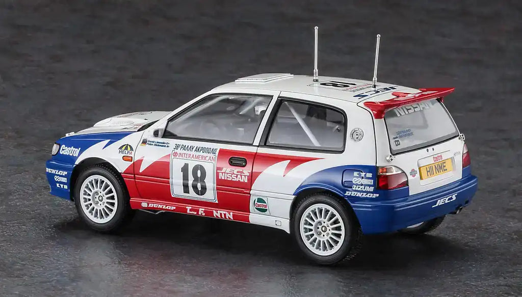 HASEGAWA 1/24 Nissan Pulsar Rnn14 Gti-R '1991 Acropolis Rally' Plastic Model