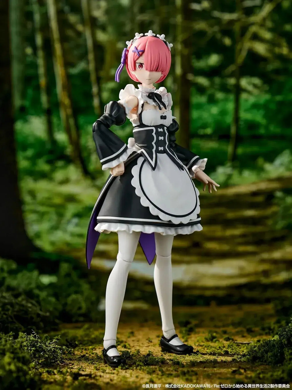 Kadokawa Re Zero Ram 6.2 Inch Articulated Plastic Model Kit