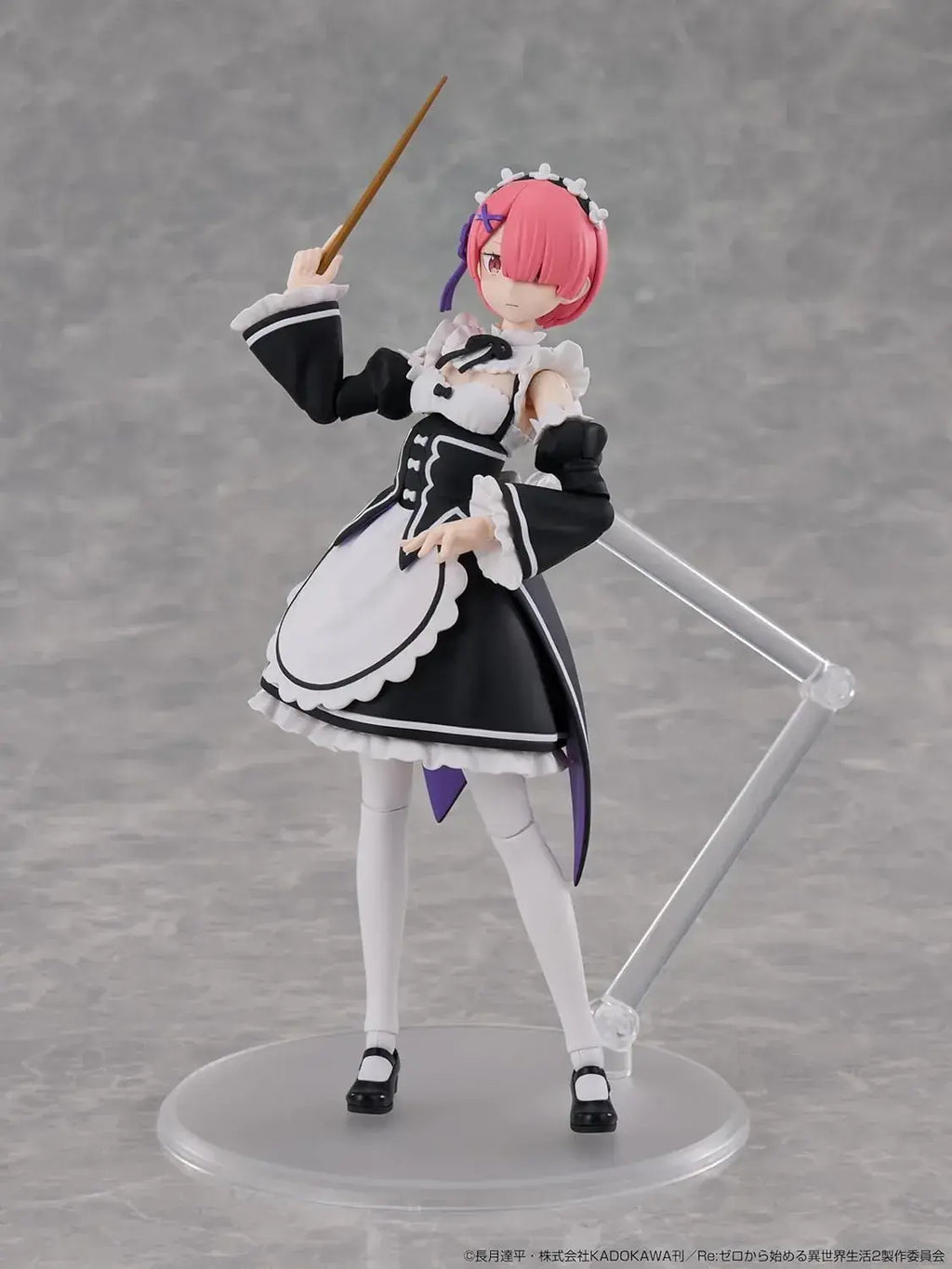 Kadokawa Re Zero Ram 6.2 Inch Articulated Plastic Model Kit