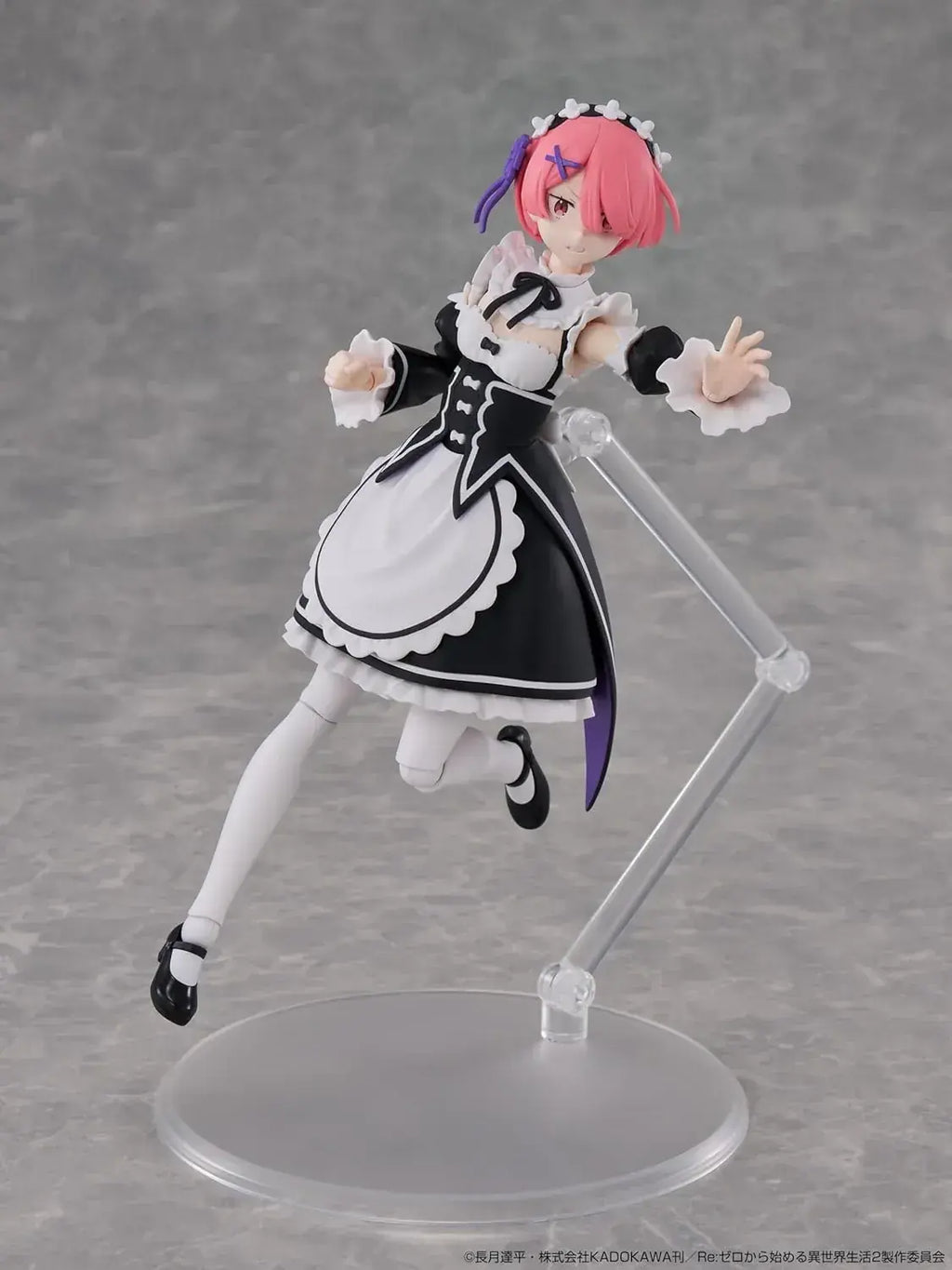 Kadokawa Re Zero Ram 6.2 Inch Articulated Plastic Model Kit