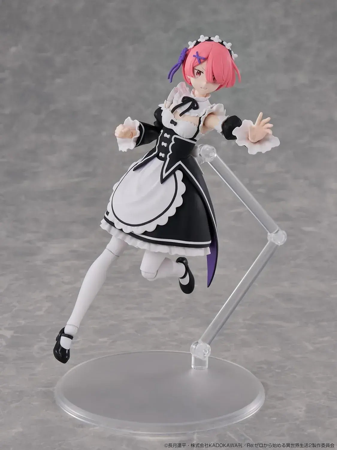 Kadokawa Re Zero Ram 6.2 Inch Articulated Plastic Model Kit