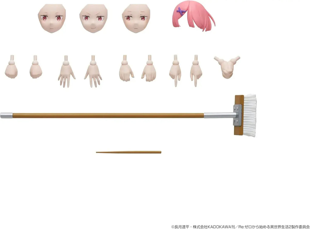 Kadokawa Re Zero Ram 6.2 Inch Articulated Plastic Model Kit