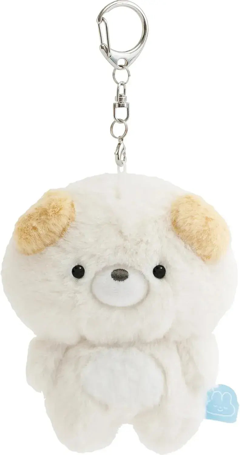 San-X San Pokanto-tan Hanging Plush Toy with Key Holder, 4.1 in
