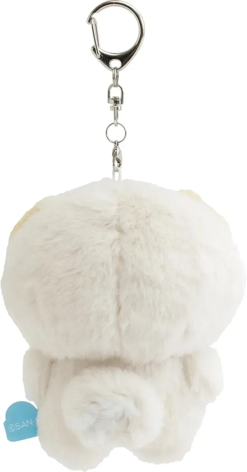 San-X San Pokanto-tan Hanging Plush Toy with Key Holder, 4.1 in