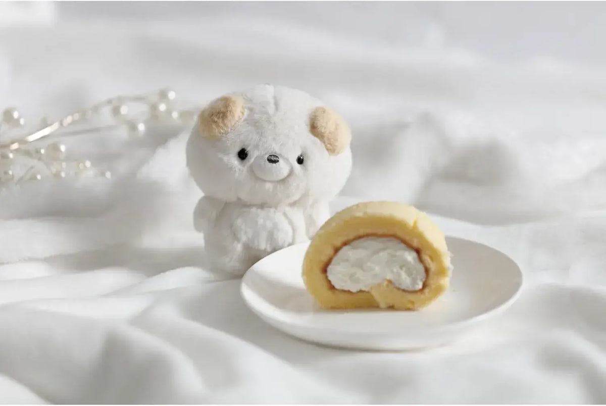 San-X San Pokanto-tan Hanging Plush Toy with Key Holder, 4.1 in