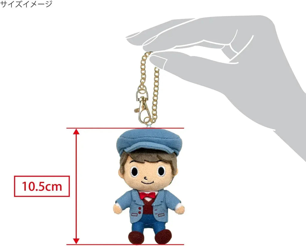 Sanei Boeki Professor Layton Luke Plush Mascot 7 x 7 x 11.5 cm