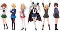 Vision Girls Und Panzer 6-Piece Plastic Figure Collection